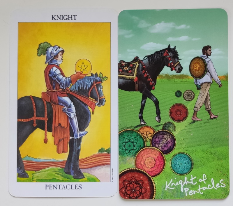 Ritter der Pentakel - Tarotkarte