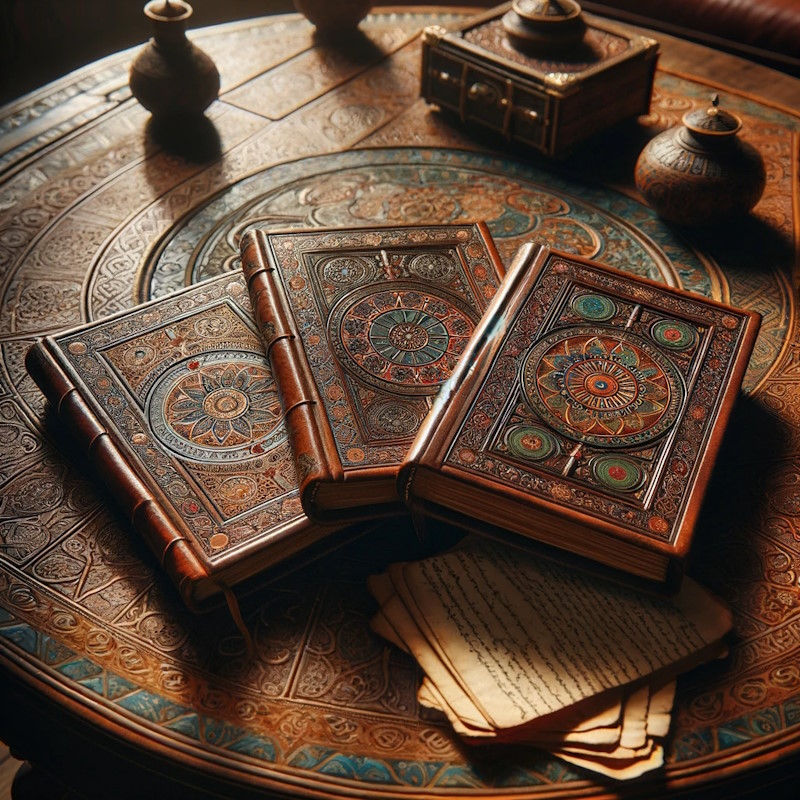 Ledergebundene Bücher